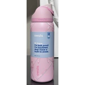 Owala HOLIDAY COLLECTION 32oz FreeSip Water Bottle, PINK SUGAR PLUM FAIRY BOWS